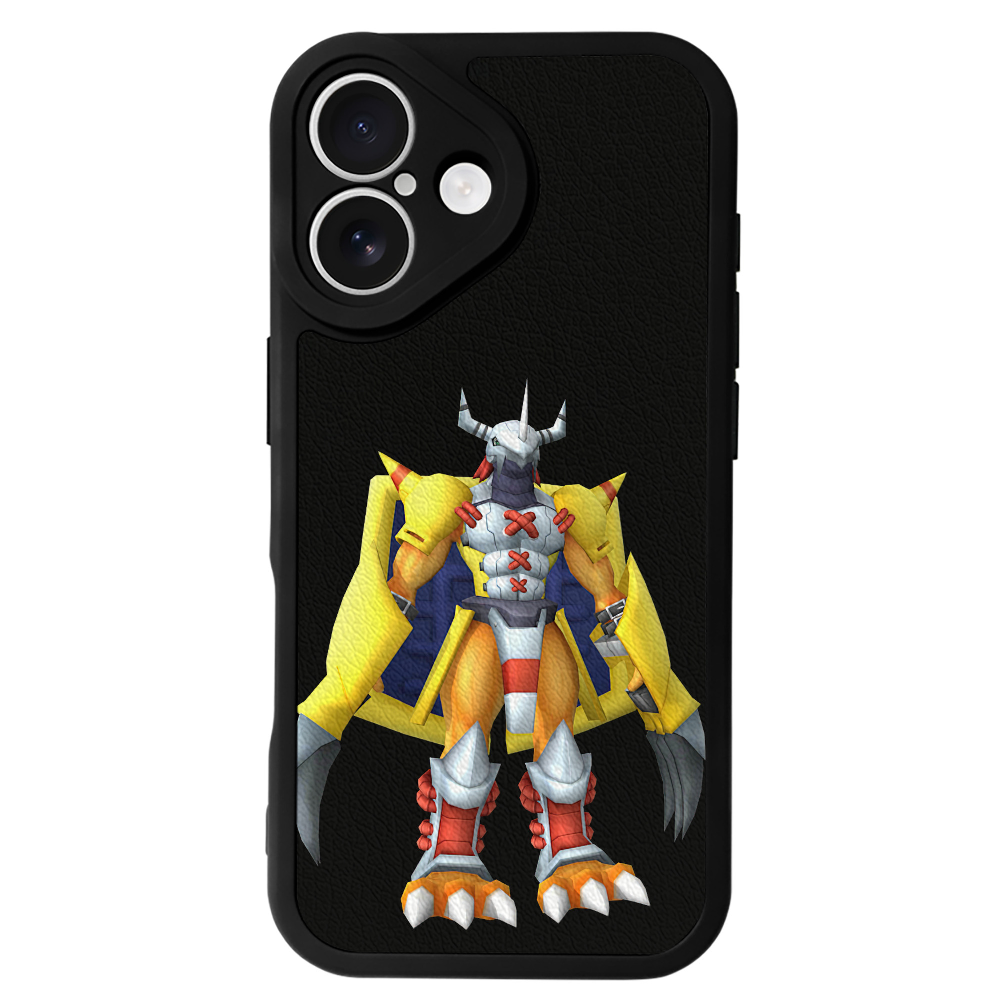 （画像用） Digimon デジタルモンスター/デジモン 【iPhone 16シリーズ対応】シリコンスマホケース（レザー調） 材質：シリコン